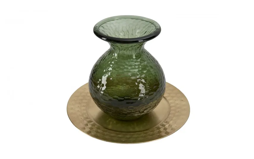 San Miguel Wazon szklany 24,5 cm Paradise zielony C466 Sale