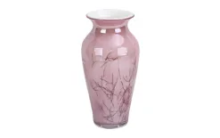 Sigma Glass Wazon szklany 27 cm różowy 2317/DB6 Sale