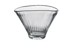 Krosno Wazon szklany 20 cm szeroki z efektem optyku Hot