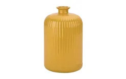 San Miguel Wazon szklany 23 cm żółty recykling Fashion