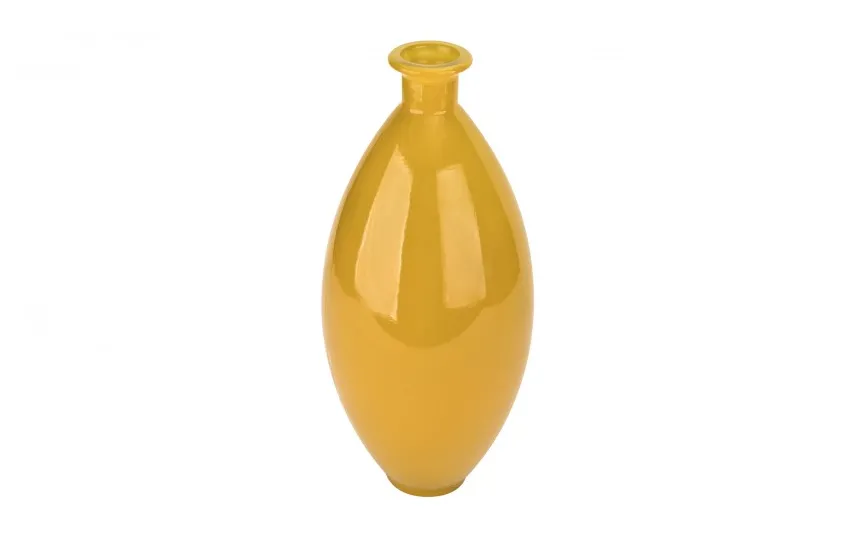 San Miguel Wazon szklany 38 cm żółty recykling Clearance