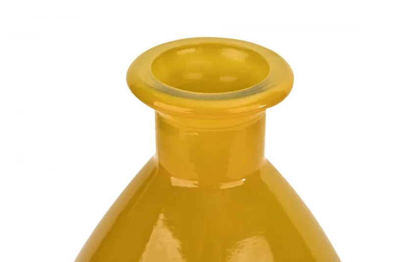San Miguel Wazon szklany 38 cm żółty recykling Clearance