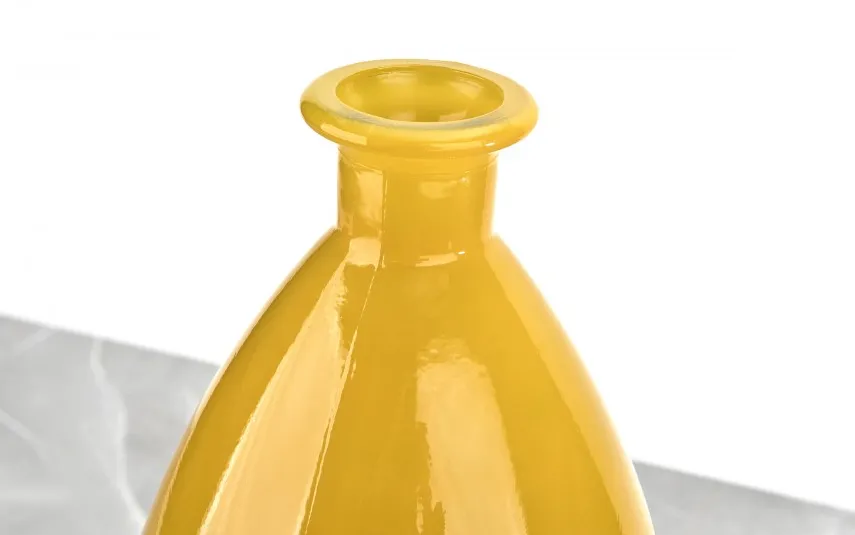 San Miguel Wazon szklany 38 cm żółty recykling Clearance