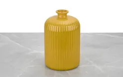 San Miguel Wazon szklany 23 cm żółty recykling Fashion