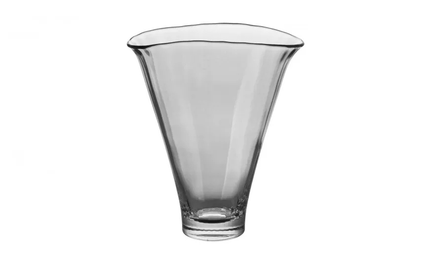Krosno Wazon szklany 34 cm z efektem optyku Outlet