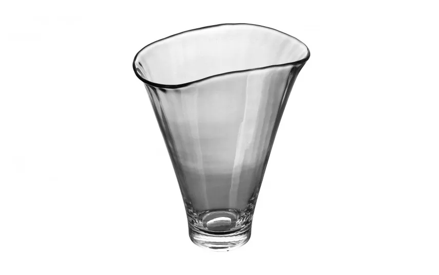 Krosno Wazon szklany 34 cm z efektem optyku Outlet