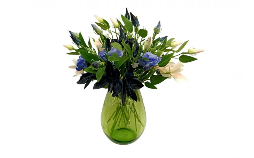 San Miguel Wazon szklany 23 cm zielony 4856 recykling DB22 Outlet