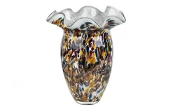 Witek Home Wazon szklany 37cm brokat Józefina Fashion