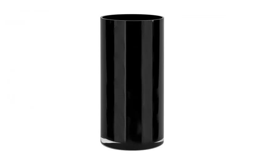 Sigma Glass Wazon szklany Cylinder 30 cm czarny New