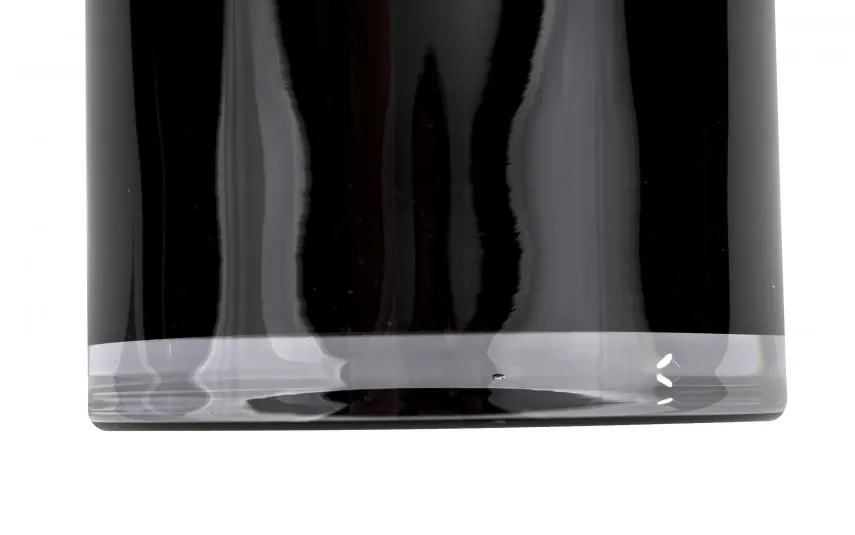 Sigma Glass Wazon szklany Cylinder 40 cm czarny Hot