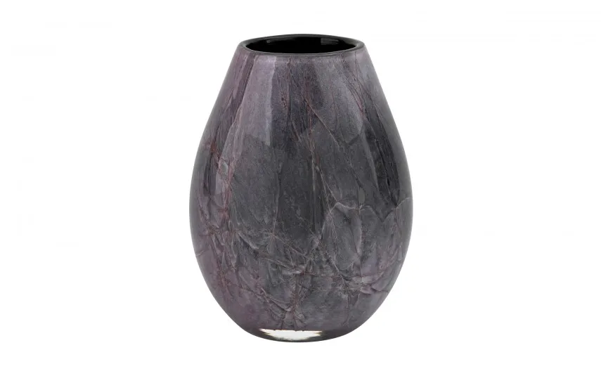 Sigma Glass Wazon szklany w barwach fioletu owalna podstawa Hot