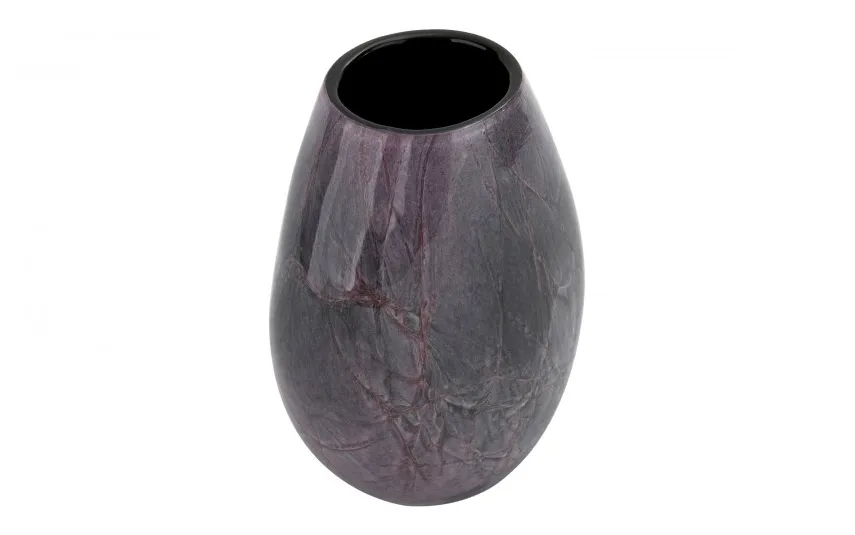 Sigma Glass Wazon szklany w barwach fioletu owalna podstawa Hot