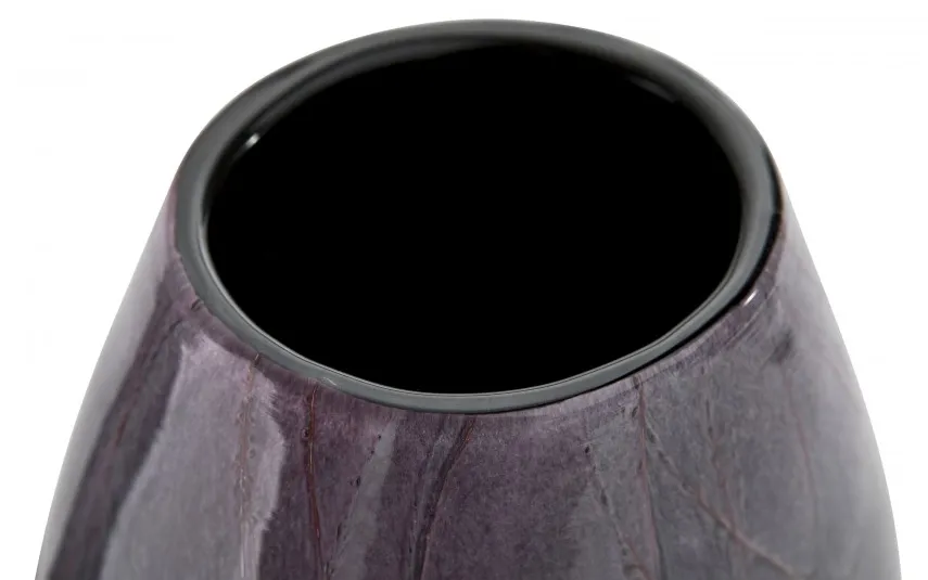 Sigma Glass Wazon szklany w barwach fioletu owalna podstawa Hot