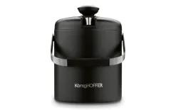 KonigHOFFER Wiaderko do lodu 1,3 L ze szczypcami Lugo czarny mat Sale