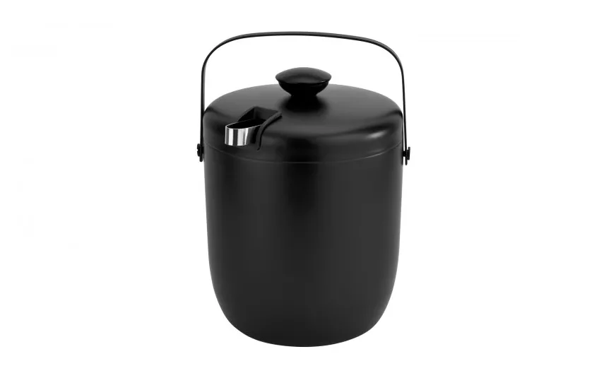 KingHoff Wiaderko do lodu ze szczypcami Oris 2,8 l czarne Sale