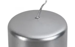Świeca klubowa srebrny metalik śr. 5,8cm Best