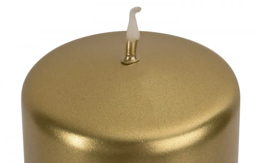 Świeca klubowa złoty metalik śr. 5,8cm Best