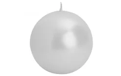 Świeca kula perła metalik śr. 10cm Best