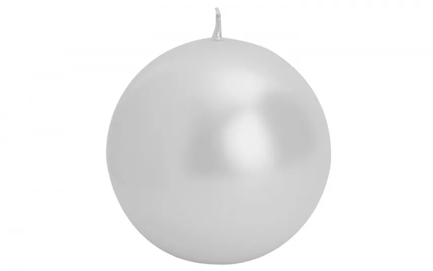 Świeca kula perła metalik śr. 10cm Best