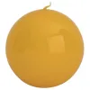 Świeca kula żółta śr. 10cm Sale