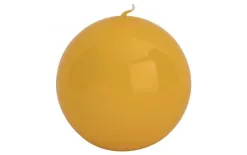 Świeca kula żółta śr. 10cm Sale