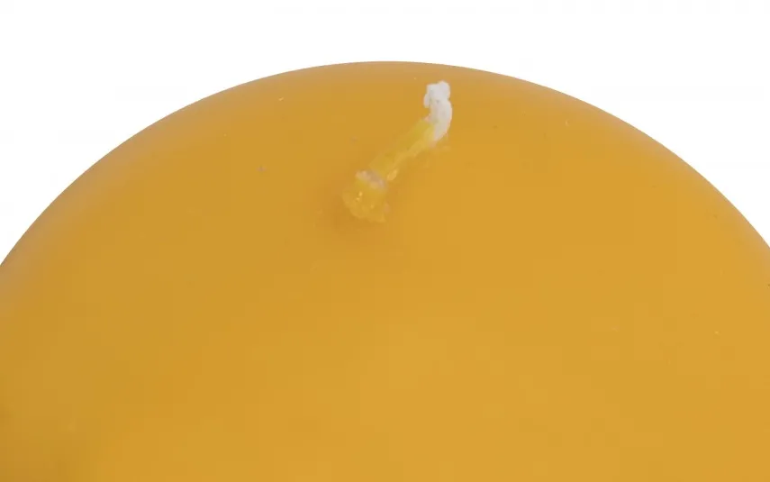 Świeca kula żółta śr. 10cm Sale