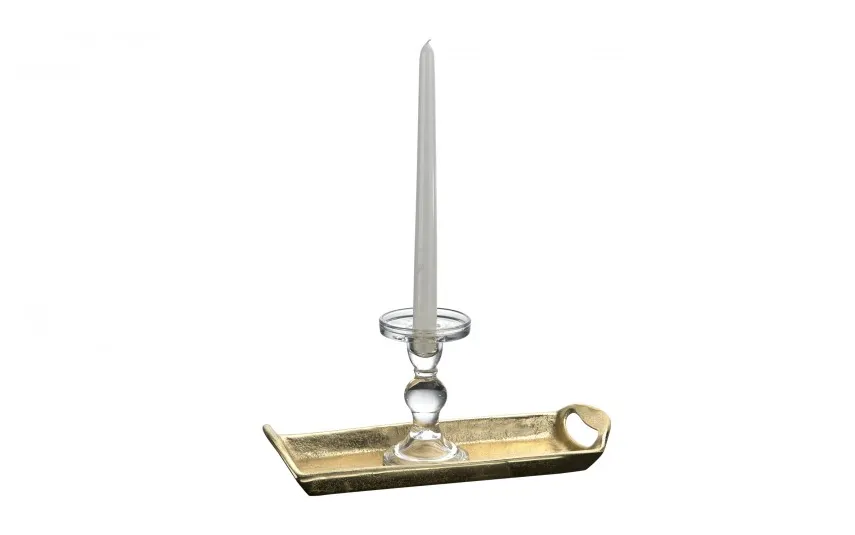 Art-Pol Świecznik szklany 13 cm 141542 New