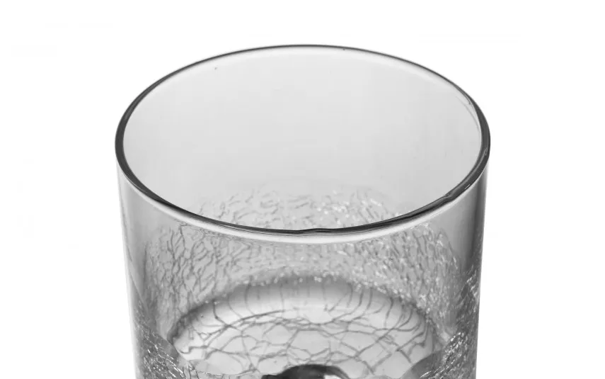 Sigma Glass Świecznik szklany efekt spękania 30 cm Krakla Online