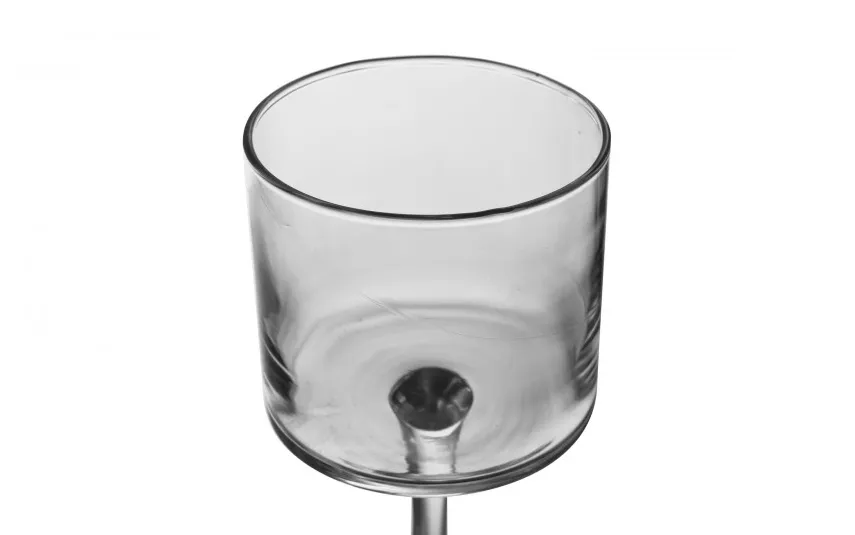 Sigma Glass Świecznik szklany wysoki głęboki 20 cm Sigm Glass Online