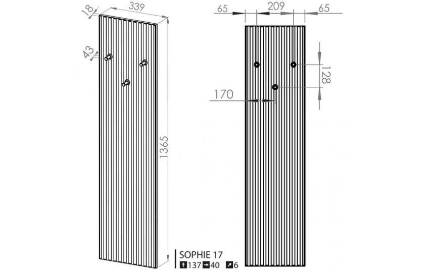 Ml Meble Wieszak 329367 Discount