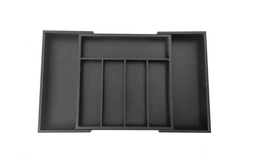 KingHoff Wkład do szuflady 52x34,5x5 cm bambusowy czarny KH1745 Fashion