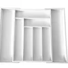 KingHoff Wkład do szuflady 52x43x5 cm bambusowy biały KH1748 Best