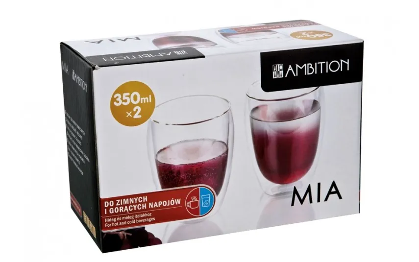 Ambition 2x Szklanka termiczna 350ml Mia Outlet