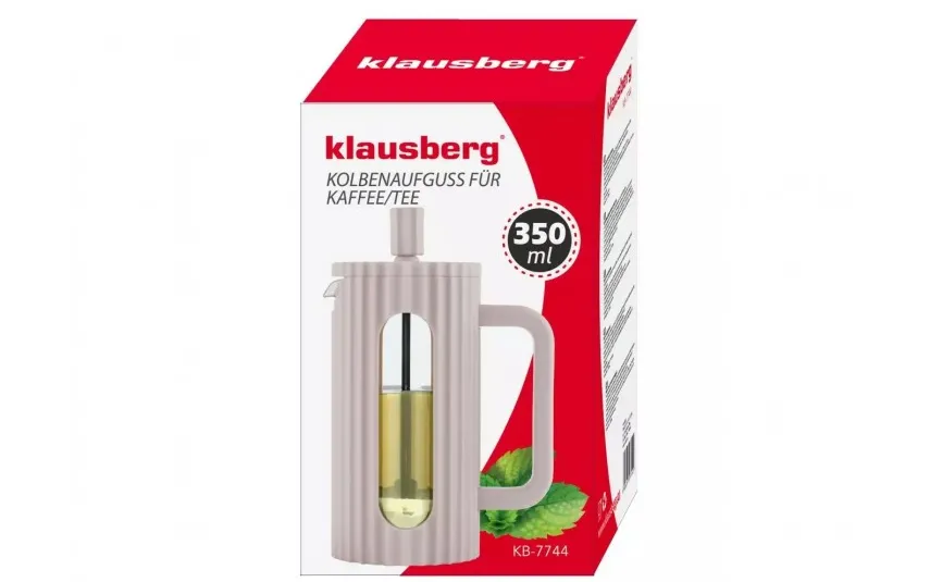 Klausberg Zaparzacz do kawy i herbaty 0,35 L różowy KB7744 Best