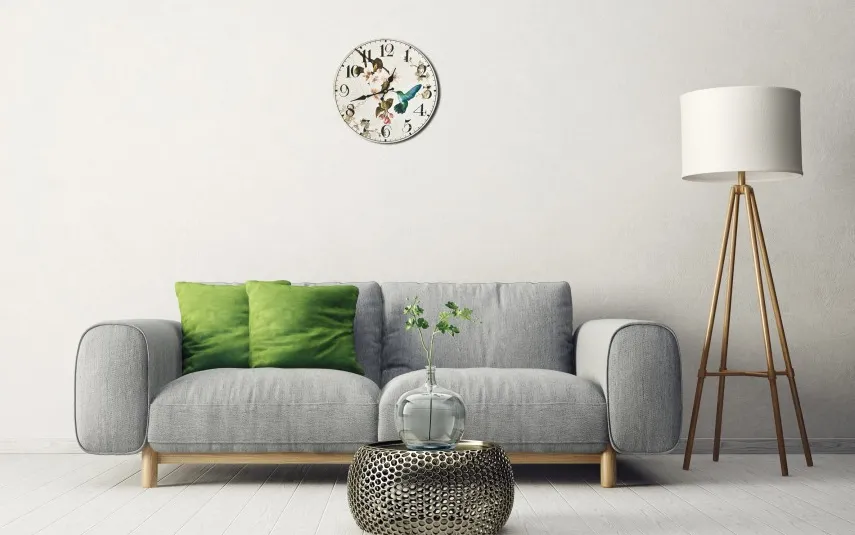 Art-Pol Zegar ścienny 34 cm z kolibrem 152777 Discount