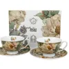 Duo Zestaw 2 filiżanek 250 ml + spodki Peony White Hot