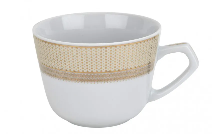 Cmielow Zestaw 6 filiżanek 200 ml + spodki Amaro Gold Hot
