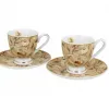 Duo Zestaw 2 filiżanek do espresso 90 ml English Roses Cream Outlet