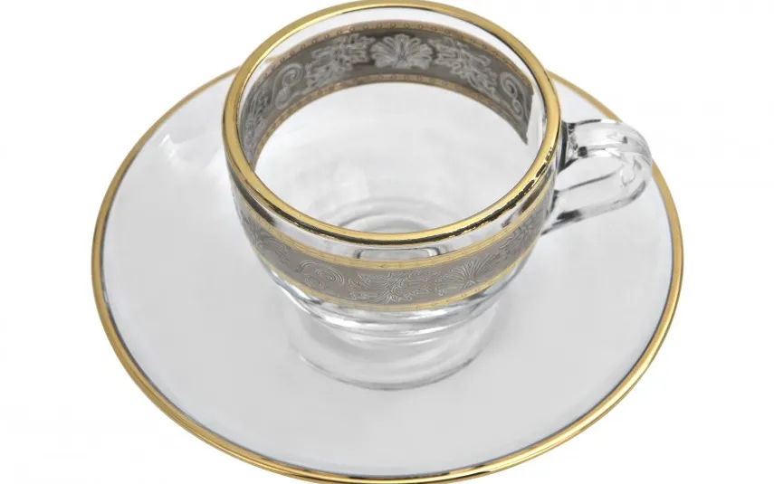 Combi dla Witeks Zestaw 2 filiżanek do espresso 60 ml + spodki White Lady Hot