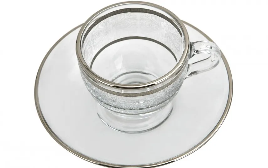 Combi dla Witeks Zestaw 6 filiżanek do espresso 60 ml + spodki Laura Clearance