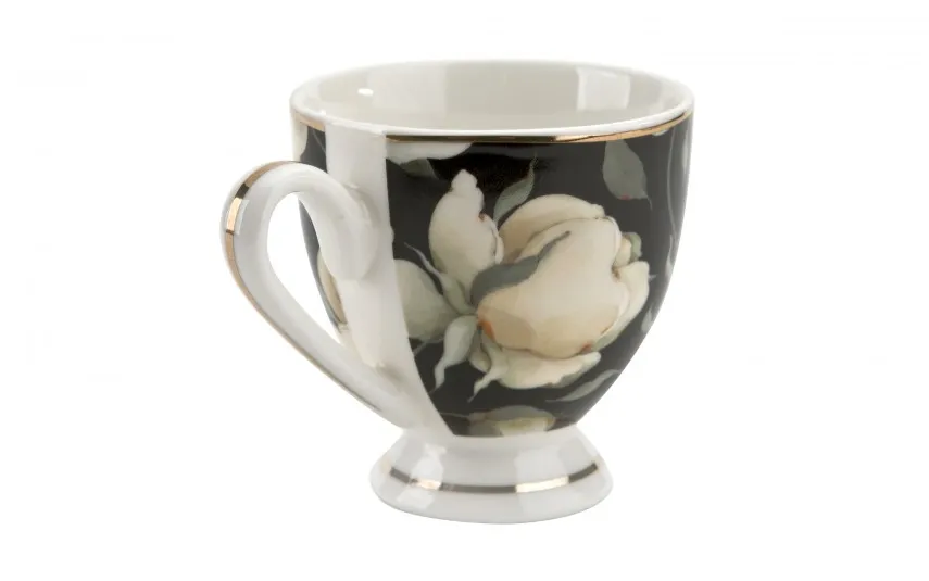Duo Zestaw 2 filiżanek do espresso 90 ml English Roses Black Discount