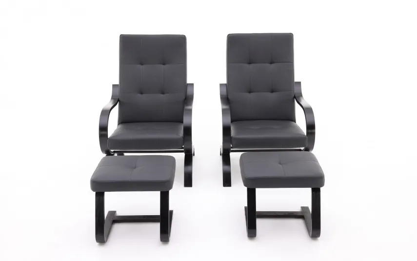 Zacharski Zestaw 2 foteli i 2 puf 304249 New