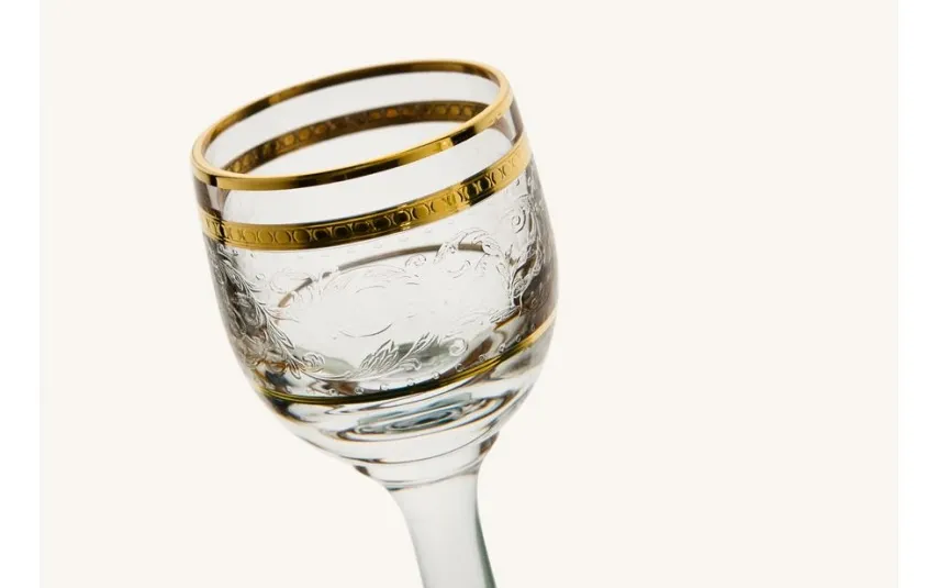 Combi dla Witeks Zestaw 6 kieliszków do wódki 25 ml Dolce Vita Gold Best