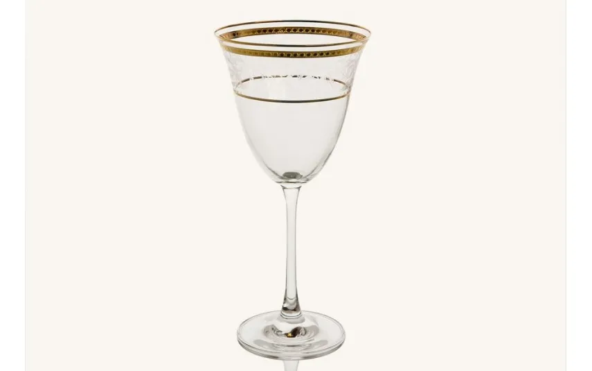 Combi dla Witeks Zestaw 6 Kieliszków do wina 350 ml Dolce Vita Gold Discount