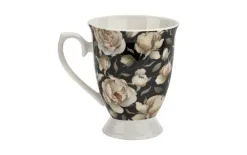 Duo Zestaw 2 kubków 300 ml Retro English Roses Black New