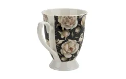 Duo Zestaw 2 kubków 300 ml Retro English Roses Black New