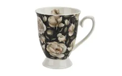 Duo Zestaw 2 kubków 300 ml Retro English Roses Black New