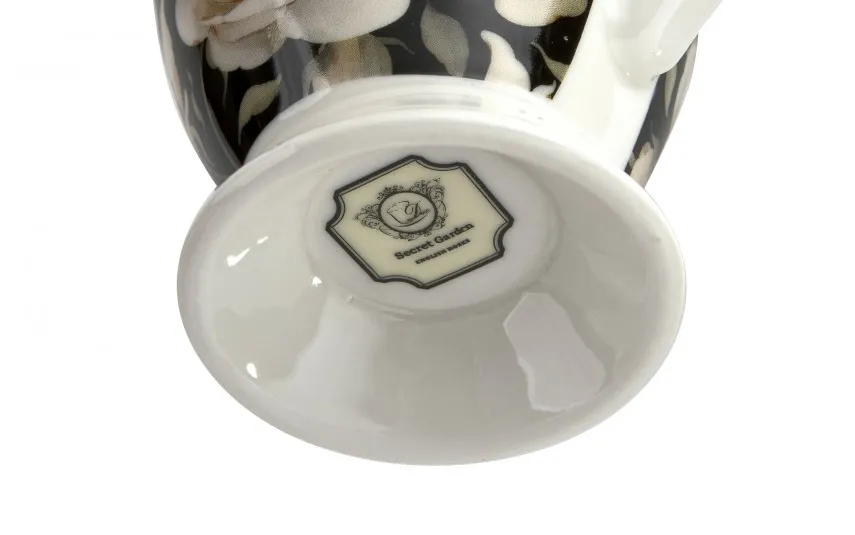 Duo Zestaw 2 kubków 300 ml Retro English Roses Black New