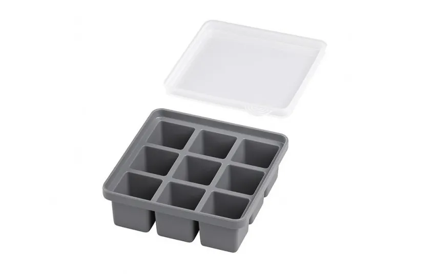 APS Zestaw 2 Pojemników na kostki lodu 15,5x15,5 cm z pokrywką Outlet