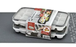 APS Zestaw 2 Pojemników na kostki lodu 28x15cm z pokrywką Discount